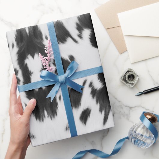 Rustieke Boerderij Western Country Cowboy Koe Prin Cadeaupapier (Geschenken)