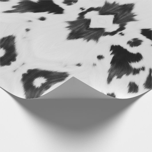 Rustieke Boerderij Western Country Cowboy Koe Prin Cadeaupapier (Hoek)