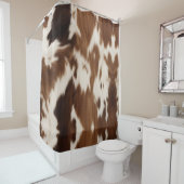 Rustieke Boerderij Western Country Cowboy Koe Prin Douchegordijn (In situ)