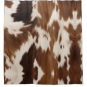 Rustieke Boerderij Western Country Cowboy Koe Prin Douchegordijn (Voorkant)