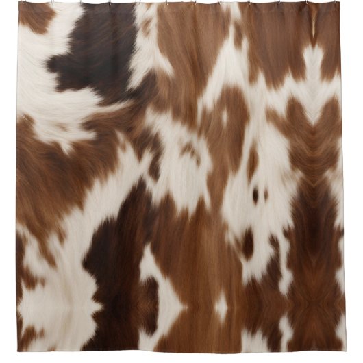 Rustieke Boerderij Western Country Cowboy Koe Prin Douchegordijn (Voorkant)