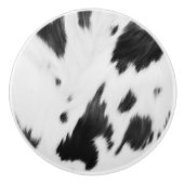 Rustieke Boerderij Western Country Cowboy Koe Prin Keramische Knop (Voorkant)