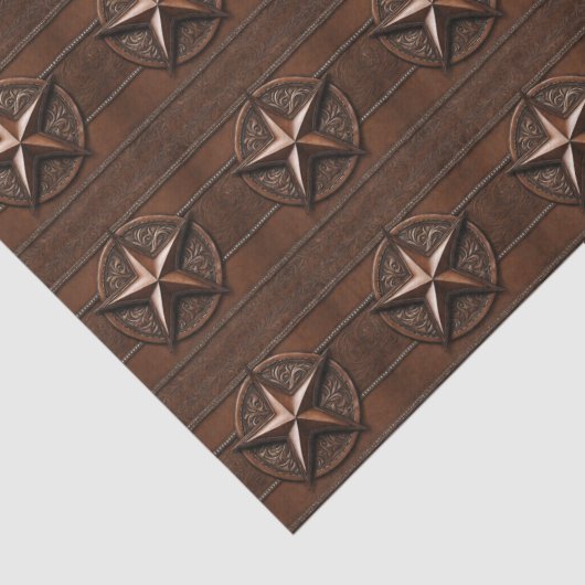 Rustieke Boerderij Western Country Star Decoupage Tissuepapier (Detail)