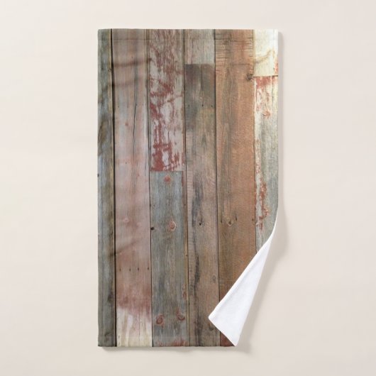 Rustieke boerderij western land schuur hout bad handdoek (Handdoek)