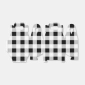 rustieke boerderij zwart wit buffel geruit feest bedankdoosjes (Uitgevouwen)