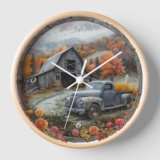 rustieke Boerderijen klok (Voorkant)