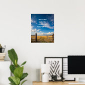 Rustieke Boerderijhek - Maak Je Eigen Spreuk Poster (Thuiskantoor)