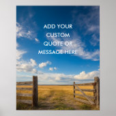Rustieke Boerderijhek - Maak Je Eigen Spreuk Poster (Voorkant)