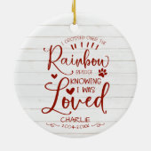 Rustieke boerderijkat of hond aandenken keramisch ornament (Achterkant)