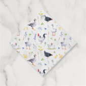 Rustieke boerderijkippen | Baby Shower Bedankjes Labels (Achterkant)