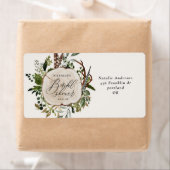 Rustieke boerderijschuur botanische bruids douche etiket (Insitu)