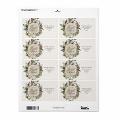 Rustieke boerderijschuur botanische bruids douche etiket (Full Sheet)