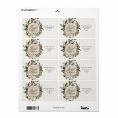 Rustieke boerderijschuur botanische bruidsdouche etiket (Full Sheet)