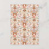 Rustieke Bogen En Bloemen Trouwdetails Informatiekaartje (Achterkant)