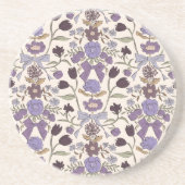 Rustieke Bogen en Bloesems Paarse Zandsteen Onderzetter (Voorkant)