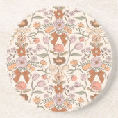 Rustieke Bogen en Bloesems Terracotta Zandsteen Onderzetter (Voorkant)