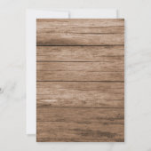 Rustieke Boheemse Bloemen Herten bruiloft uitnodig Kaart (Achterkant)