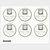Rustieke Boheemse Botanische Kerstcadeau Stickers (Vel)