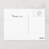 Rustieke Boheemse bruiloft Bedankt Fotocollage Briefkaart (Achterkant)