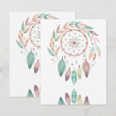 Rustieke Boheemse Droomvanger RSVP Kaartje (Voorkant / Achterkant)