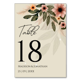 Rustieke Boheemse minimalistische bruiloft Kaart