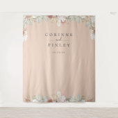 Rustieke Boheemse Oase Lijst Foto achtergrond Wandkleed (Voorkant)