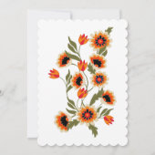 Rustieke Boheemse Scandinavische folk-geïnspireerd Kaart (Achterkant)