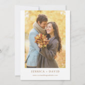 Rustieke Boheemse Terracotta Herfst Arch Bewaar de Kaart (Achterkant)