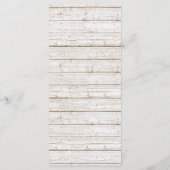 Rustieke Boheemse veren Pijl Bruiloft Diner Menu (Achterkant)