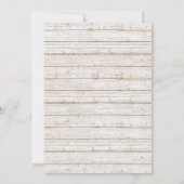 Rustieke Boheemse veren pijl bruiloft uitnodiging (Achterkant)