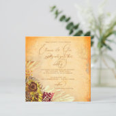 Rustieke Boheemse Zonnebloem Huwelijk (Staand voorkant)