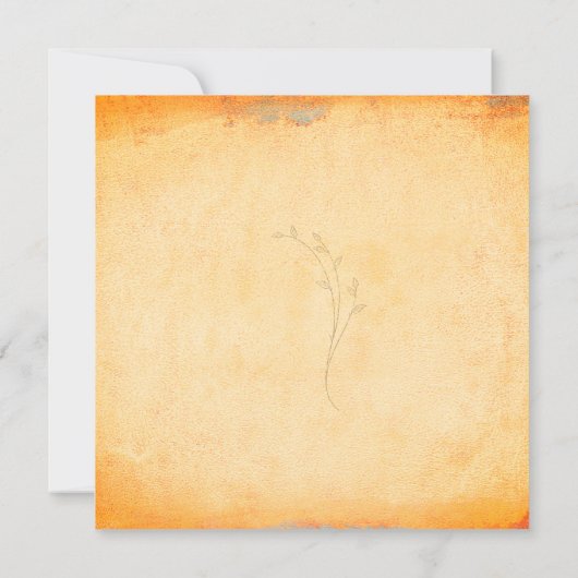 Rustieke Boheemse Zonnebloem Huwelijk (Achterkant)