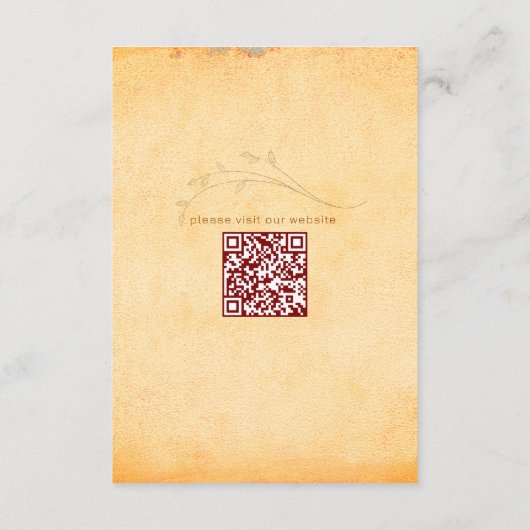 Rustieke Boheemse Zonnebloem Huwelijk Informatiekaartje (Achterkant)