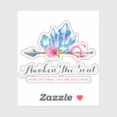 Rustieke Bohemian Crystal Pareltjes Arrow Waterver Sticker (Vel)