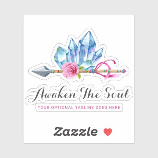 Rustieke Bohemian Crystal Pareltjes Arrow Waterver Sticker (Vel)