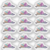 Rustieke Bohemian Crystals & Arrow Waterverf Sheet Sticker (Voorkant)