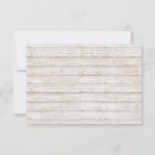 Rustieke Bohemian Feathers Arrow Bruiloft RSVP (Achterkant)