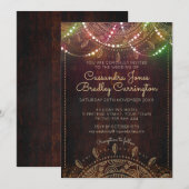 Rustieke Bohemian Nights bruiloft Kaart (Voorkant / Achterkant)