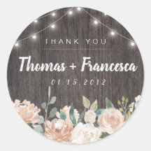 Rustieke Bohemian String Lights Bloemen Stickers