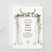 Rustieke bohemien | Boho Canopy Wedding Kaart (Voorkant)