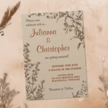 Rustieke Boho Aardse Terracotta Wilde Bloemen Brui