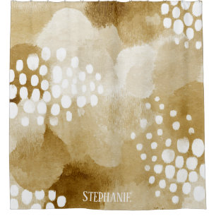 Rustieke Boho Abstracte getextureerde Patroon - Aa Douchegordijn