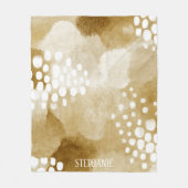 Rustieke Boho Abstracte getextureerde Patroon - Aa Fleece Deken (Voorkant)