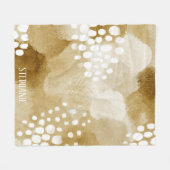 Rustieke Boho Abstracte getextureerde Patroon - Aa Fleece Deken (Voorkant (Horizontaal))