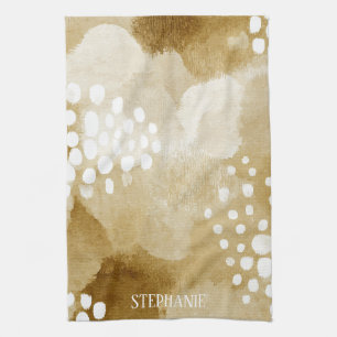 Rustieke Boho Abstracte getextureerde Patroon - Aa Theedoek
