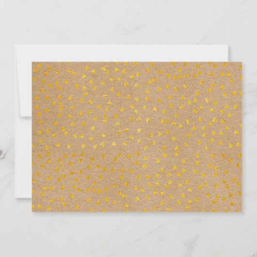 Rustieke Boho Agenda Gouden Liefdeshart Save The Date (Achterkant)