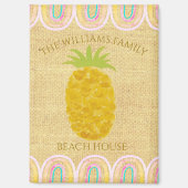 Rustieke Boho Ananas Magneet (Voorkant)