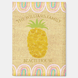 Rustieke Boho Ananas Magneet