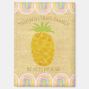 Rustieke Boho Ananas Magneet
