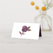 Rustieke Boho Aubergine Paarse Butter Rum Place Ca Plaatskaartje (Achterkant)